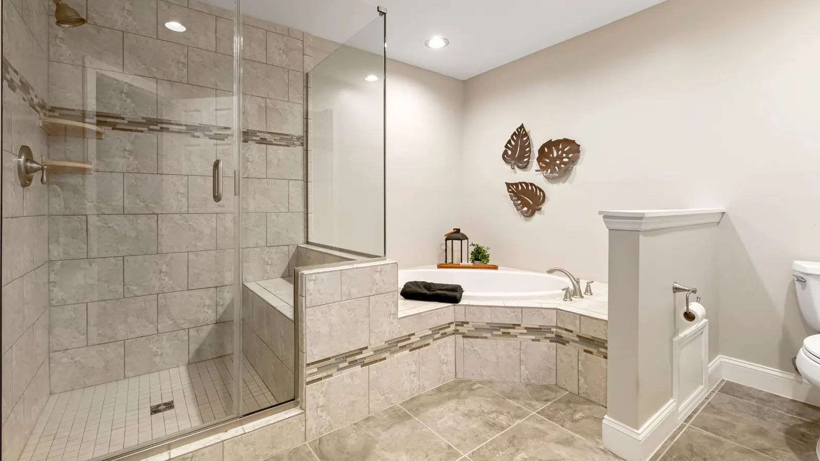 tile tub and shower bathroom remodel in Louisville KY