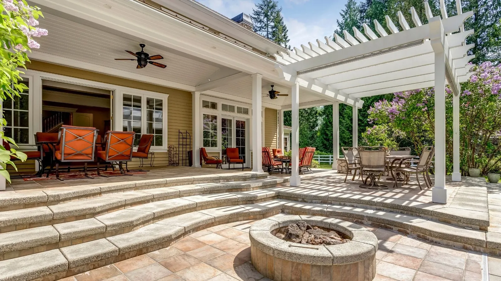 concrete patio and pergola outdoor area in Louisville KY