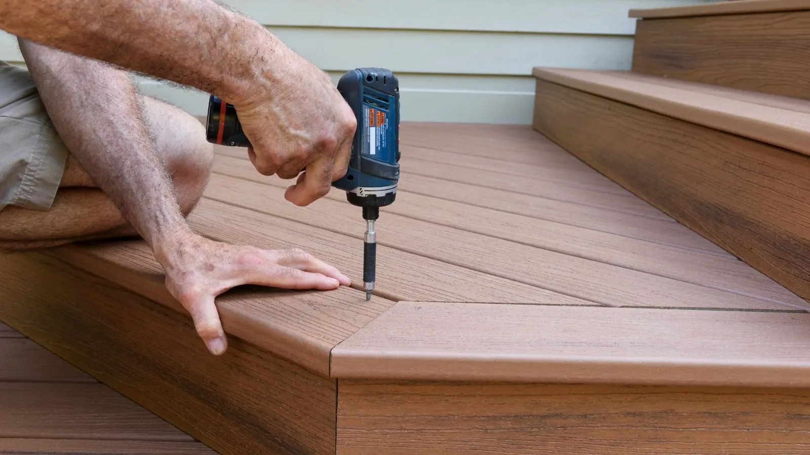 deck stair installation in Louisville KY by B&R Services
