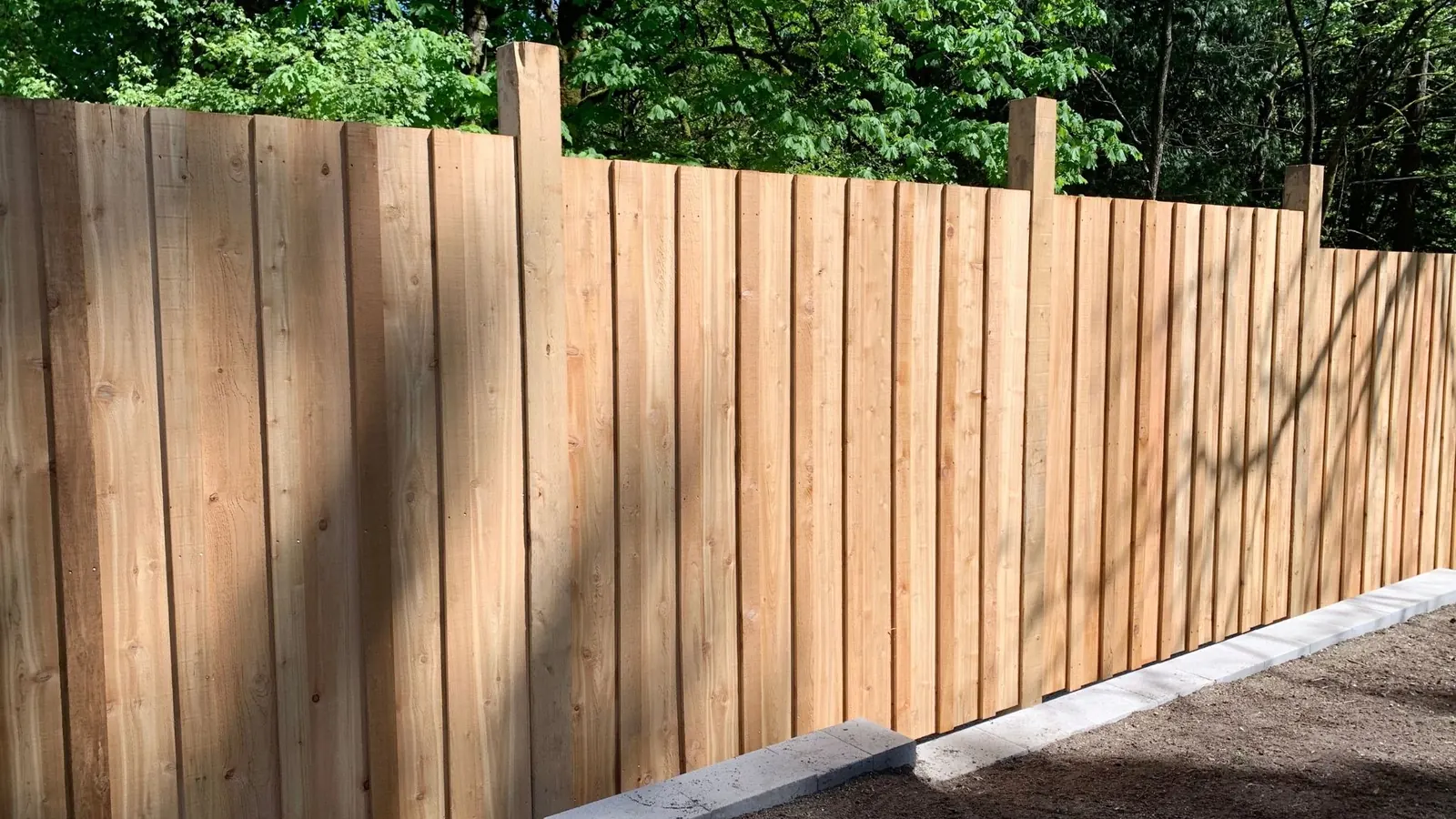 wood board fencing installation in Louisville KY
