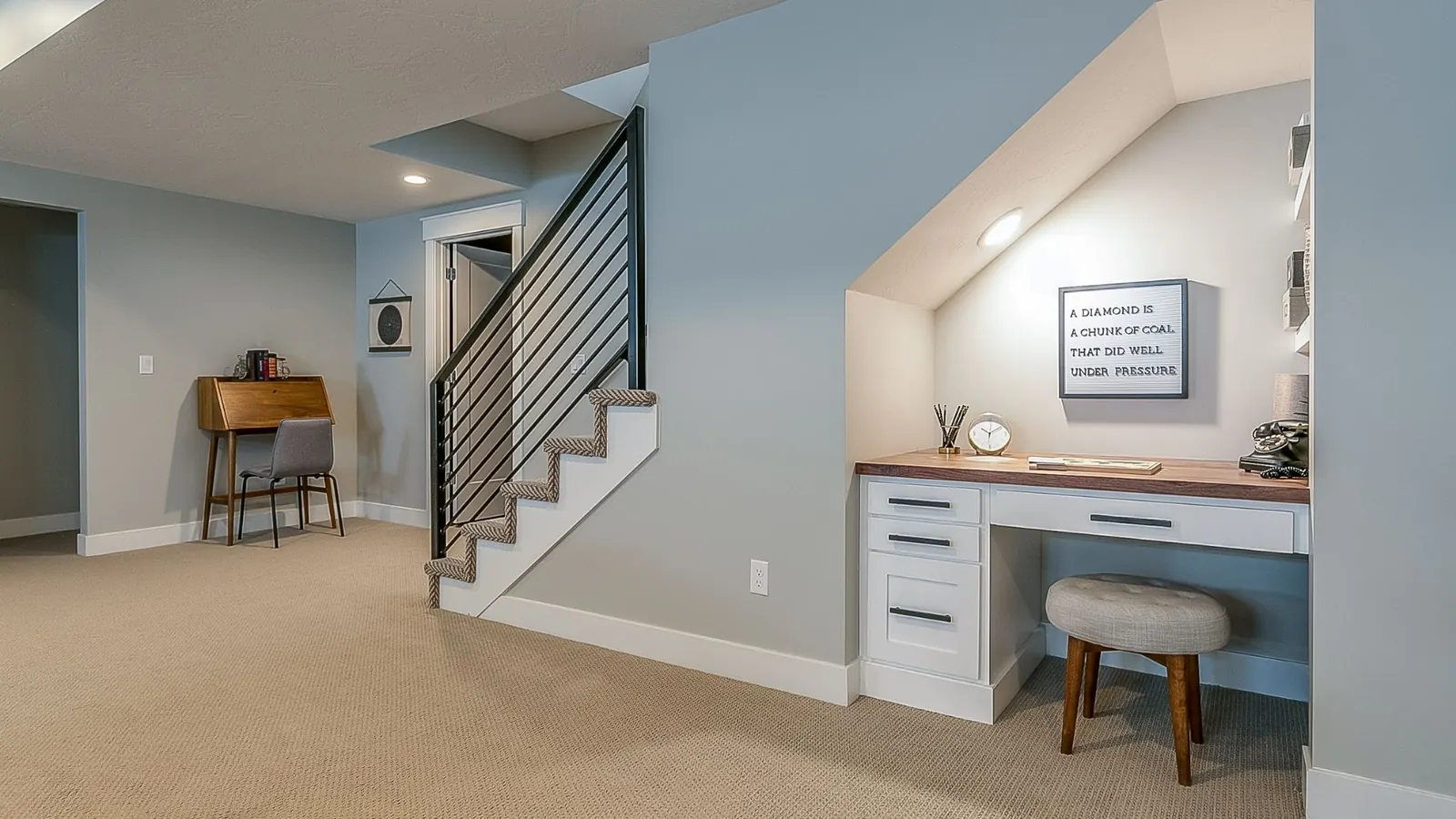 finished basement with office space in Louisville KY